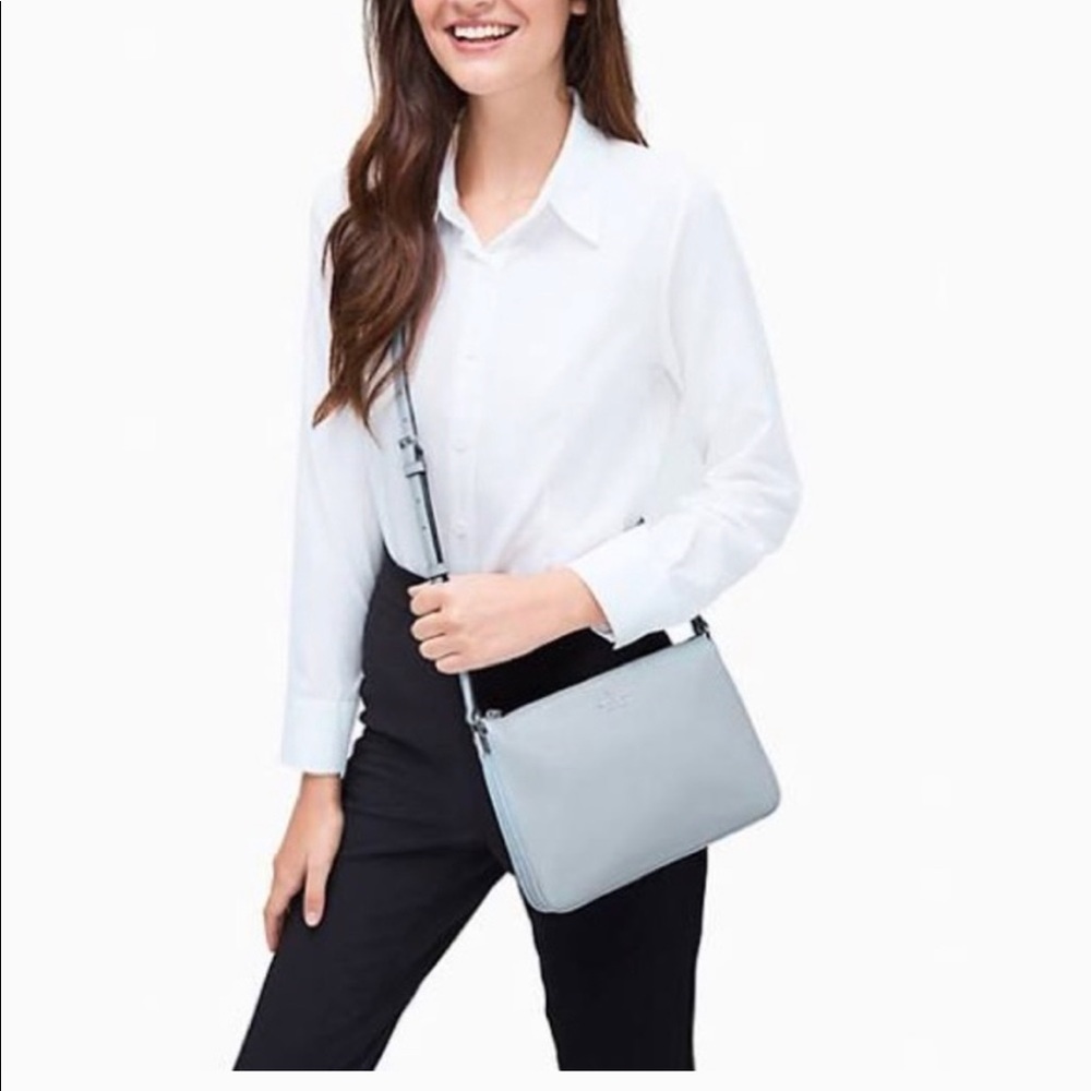 Kate spade Jackson triple gusset- blue heron